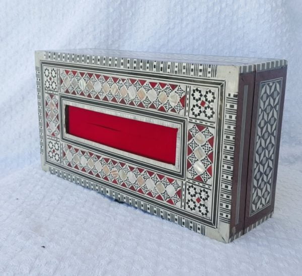 Mother of Pearl Inlay Wood Sadaf Tissue Box Cover 5X 1268a 28x16x8cm S02