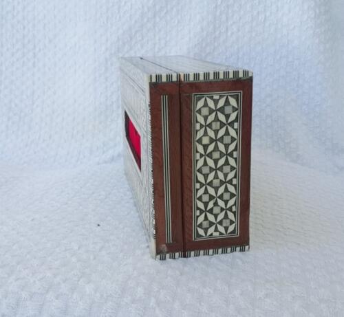 Mother of Pearl Inlay Wood Sadaf Tissue Box Cover 5X 1268d 28x16x8cm S02