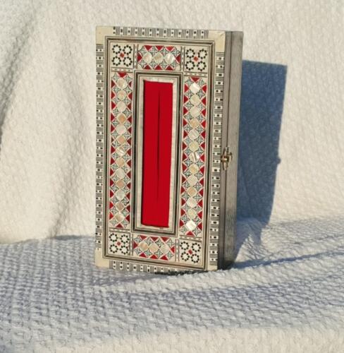 Mother of Pearl Inlay Wood Sadaf Tissue Box Cover 5X 1268i 28x16x8cm S02