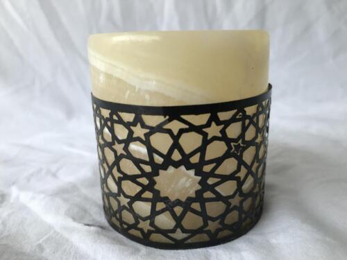 Brass Alabaster Candle Holder 225C03e