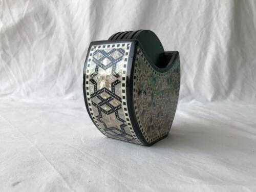 Coasters Set with Holder 7 Pieces 949S13g
